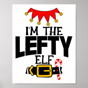 Poster Diversão Eu Sou O Elfo Canhoto Fantasias Natal Fam