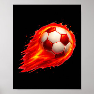 Poster Diversão Futebol Efeito Colorido Tie Dye Preto Ama
