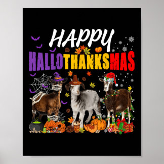Poster Diversão Goats Mummy Pilgrim Papais noeis Costume