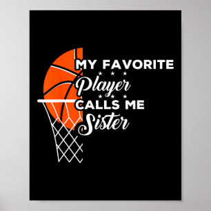 Poster Diversão Meu Jogador De Bysketbyll Favorito Me Cha