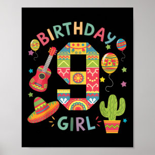 Poster Diversão Mexicana do Pensamento 9º Aniversário Fie