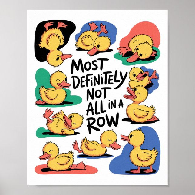Poster Diversão Muito Definitivamente Não Toda Em Uma Lin (Frente)