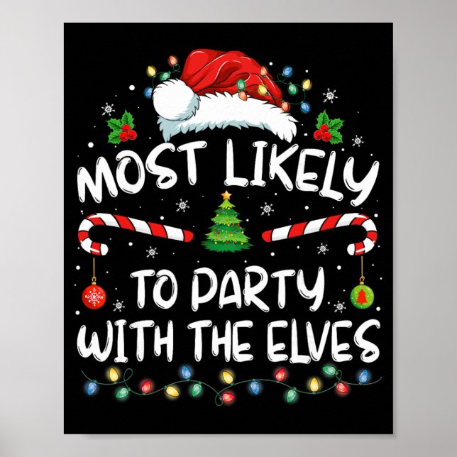 Poster Diversão Natal Correspondência Mais Provável De Fe (Frente)