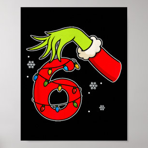 Poster Diversão Número 6 Natal 67 Seis Sete Meme Natal Ho