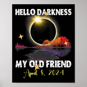 Poster Diversão Solare Eclipse 2024 Para 8 De Abril De 20