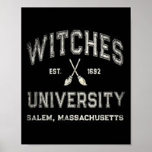 Poster DIVERSÃO Wiccan WITCHES UNIVERSITY Salem Massachus