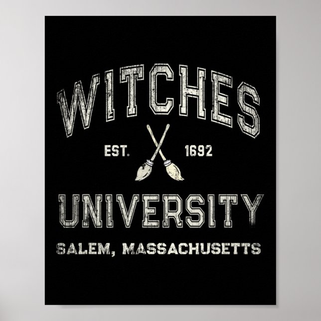 Poster DIVERSÃO Wiccan WITCHES UNIVERSITY Salem Massachus (Frente)
