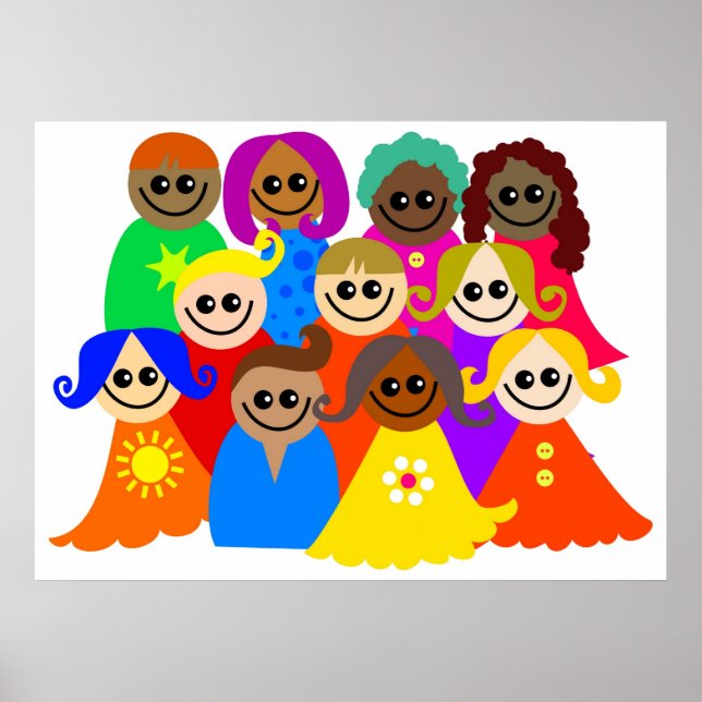 Poster Diversas Crianças (Frente)
