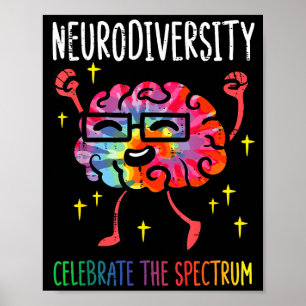 Poster Diversidade Neurocérebro Consciencialização Autism