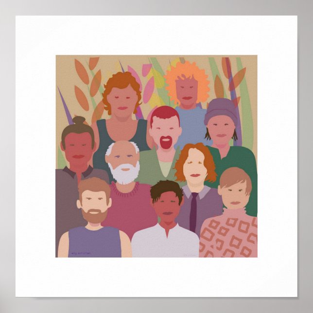 Poster diversity men square (Frente)