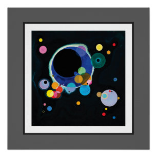 Pôster Diversos círculos por Wassily Kandinsky