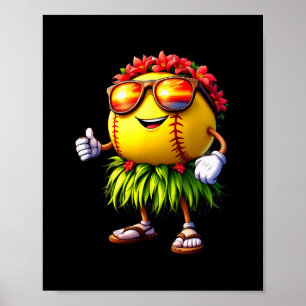 Poster Divertidas Havaí Softll Ll Havaianas Tropicais Fér
