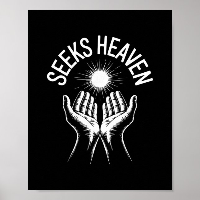 Poster Divertido 67 Meme Busca Céu Irônico Espiritual Rel (Frente)