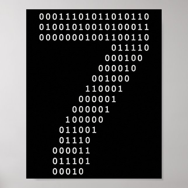 Poster Divertido 67 Meme Código Binário Tecnologia Geek D (Frente)