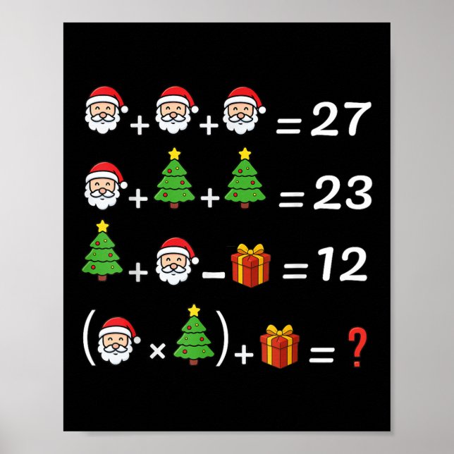 Poster Divertido 67 Meme Natal Professor de Matemática Pa (Frente)