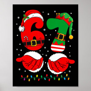 Poster Divertido 67 Natal 6 7 Meme Seis Sete Para Meninos