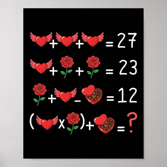 Poster Divertido 67 Professor de Matemática Dia dos Namor (Frente)