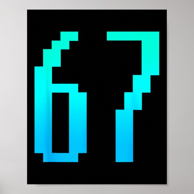 Poster Divertido 67 Seis Sete Meme Casal Combinando Arca  (Frente)