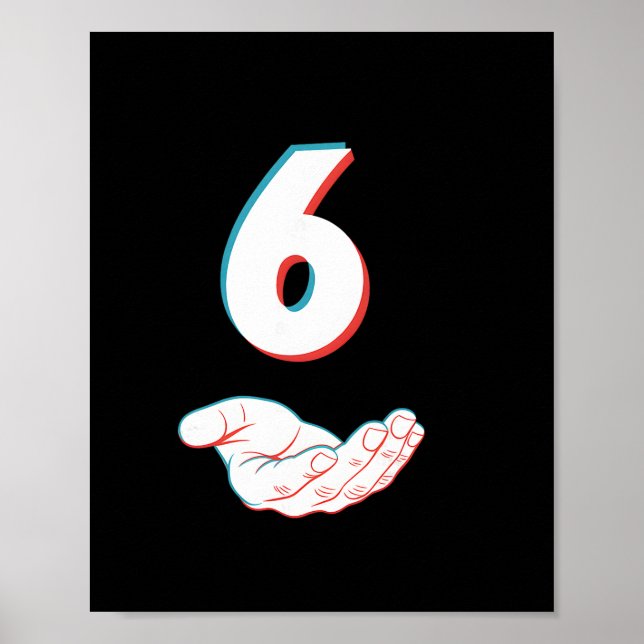 Poster Divertido 67 Seis Sete Meme Casal Correspondente H (Frente)