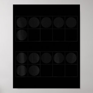 Poster Divertido 6 7 Número Professores Alunos Seis Sete