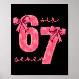 Poster Divertido 6 7 Seis Sete 67 Meme Dia dos Namorados