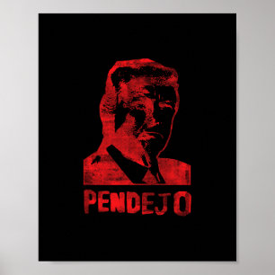 Poster Divertido Anti Trump Resistência Liberal Pendejo E