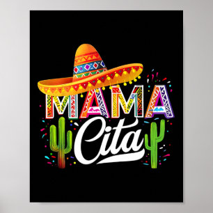 Poster Divertido Cinco De Mayo Mamacita Mãe Mexicana Para
