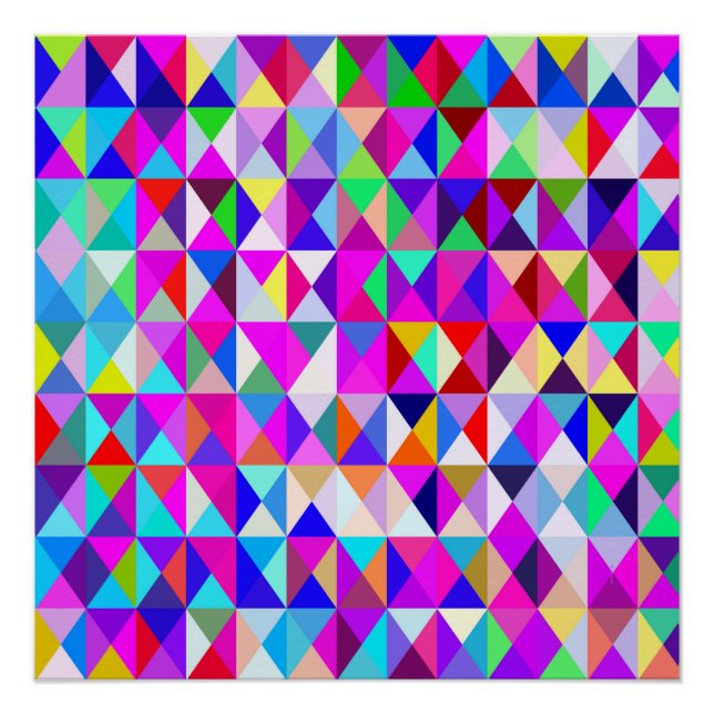 Pôster Divertido com geometria.... (Frente)