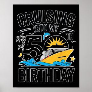 Poster Divertido Cruzeiros Em Meu 50º Aniversário Mediter