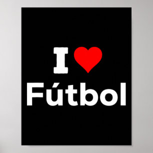 Poster Divertido Fofo Eu Amo Amor Futebol Esporte Futebol