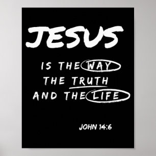 Poster Divertido Jesus É O Caminho A Verdade E A Vida Cri