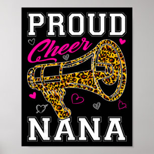 Poster Divertido Orgulhoso Grita Nana Leopardo Dia das Mã
