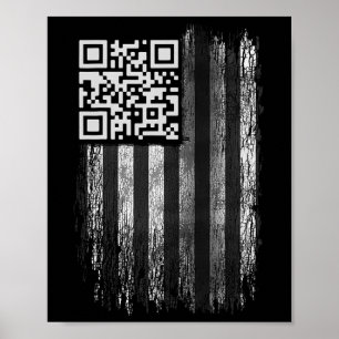 Poster Divertido Qr Escaneie Me Presidente Trump 4547 Tru