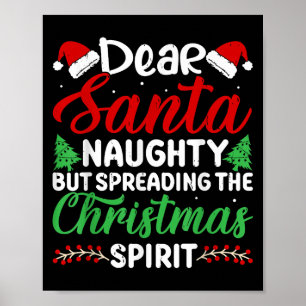 Poster Divertido Querido Papai Noel Travesso Mas Espalhan