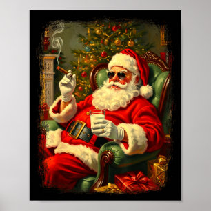 Poster Divertido Resfriar Sungles Charuto E Leite Papai N