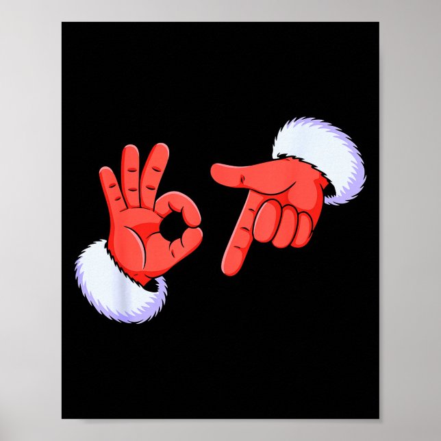 Poster Divertido Seis Sete 67 Meme 6 7 Natal Papai Noel M (Frente)