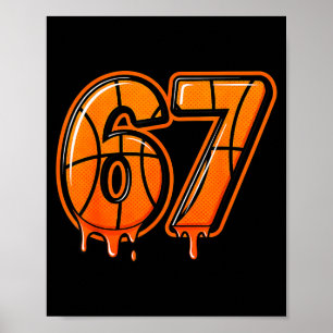 Poster Divertido Seis Sete 67 Meme Gen Alpha 67 Basqueteb