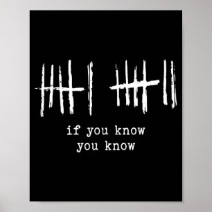 Poster Divertido Seis Sete 67 Meme Marcas de Contagem 6 7