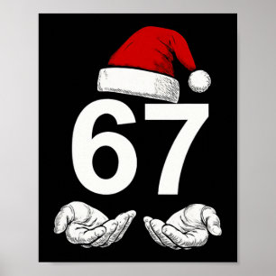 Poster Divertido Seis Sete 6 7 Meme Gen Alfa Gíria Natal