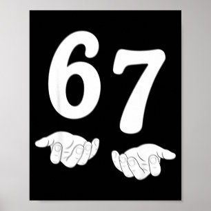 Poster Divertido Seis Sete 6 7 Meme Geração Alpha Gíria 6