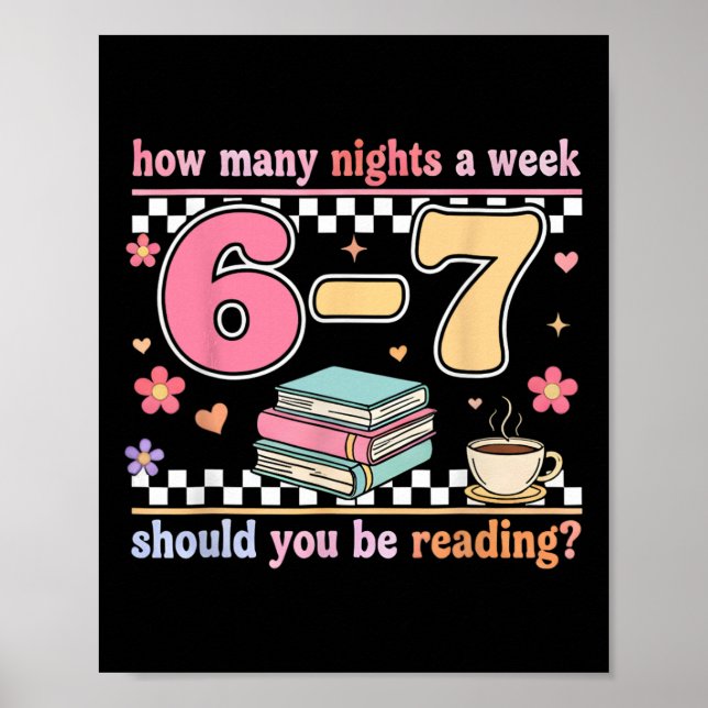 Poster Divertido Seis Sete 6 7 Meme Professor Design Leit (Frente)