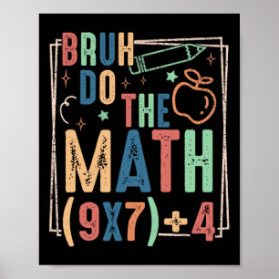 Poster Divertido Seis Sete Humor de Professor Bruh Faça a