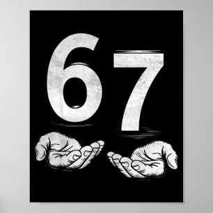 Poster Divertido Six Seven 6 7 Meme Geração Alpha Gíria 6