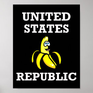 Poster Divertido Trump Nana Biden República EUA Republica
