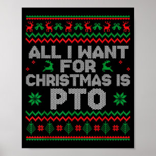 Poster Divertido Tudo Que Eu Quero Para O Natal É Pto Cam