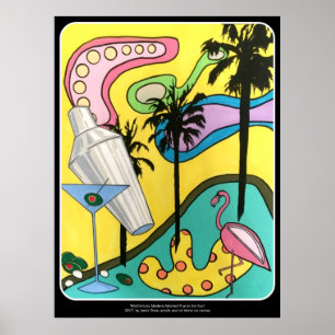 Poster Divertimento da modificação do meio século na