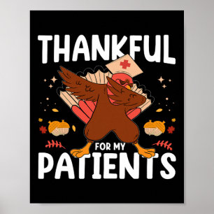 Poster Dívida de Ação de Graças engraçada por pacientes p