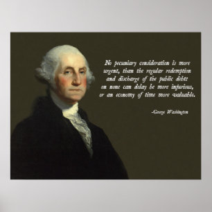 Pôster Dívida Pública Washington