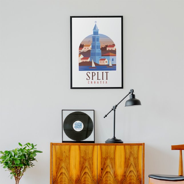 Poster Dividir a Croácia Dalmatia Vintage (split croatia vintage travel poster)