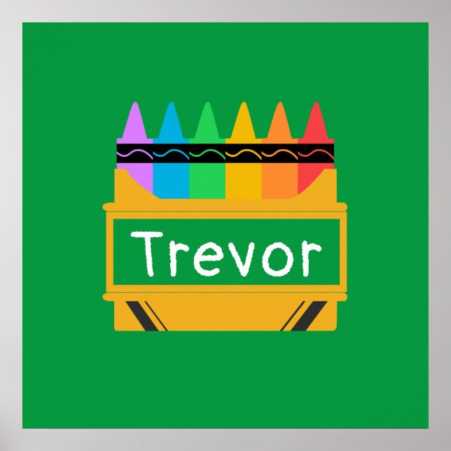 Poster Dividir Crianças Personalizadas Crayon Box (Frente)